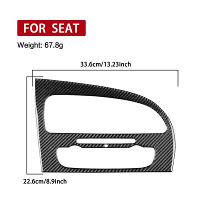 Carbon Fiber Car Center Console Air Conditioner Panel Decorative Sticker for SEAT Leon 2005-2012, Left Driver(Black) - Car Interior Mouldings by buy2fix | Online Shopping UK | buy2fix