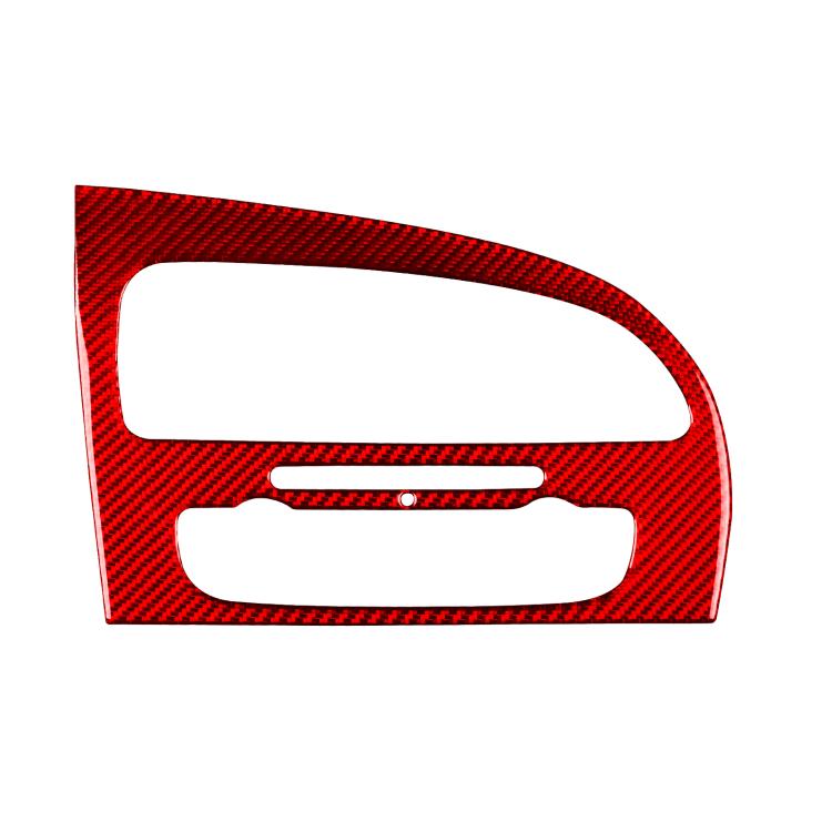 Carbon Fiber Car Center Console Air Conditioner Panel Decorative Sticker for SEAT Leon 2005-2012, Left Driver(Red) - Car Interior Mouldings by buy2fix | Online Shopping UK | buy2fix