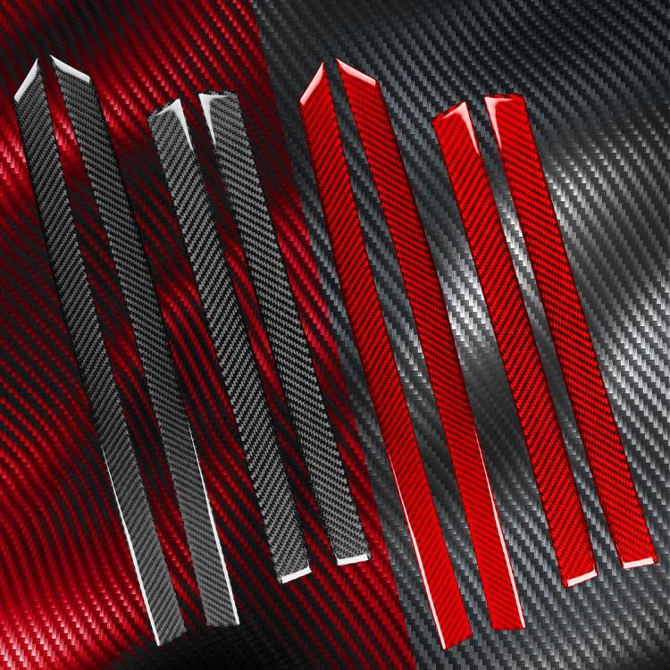 4pcs/Set Carbon Fiber Car Door Panel Decorative Sticker for SEAT Leon 2005-2012, Left and Right Driver(Black) - Car Interior Mouldings by buy2fix | Online Shopping UK | buy2fix