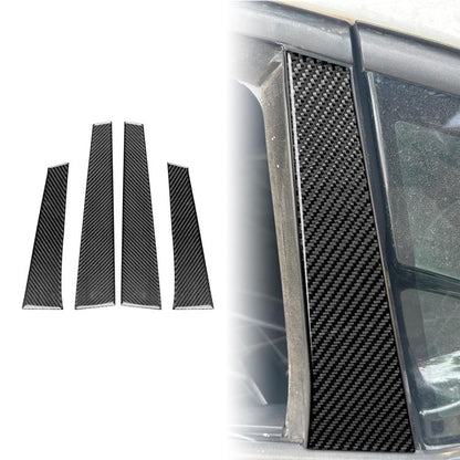 4pcs/Set Carbon Fiber Car B Pillar Decorative Sticker for SEAT Leon 2005-2012, Drop Glue Style, Left and Right Driver(Black) - Car Interior Mouldings by buy2fix | Online Shopping UK | buy2fix