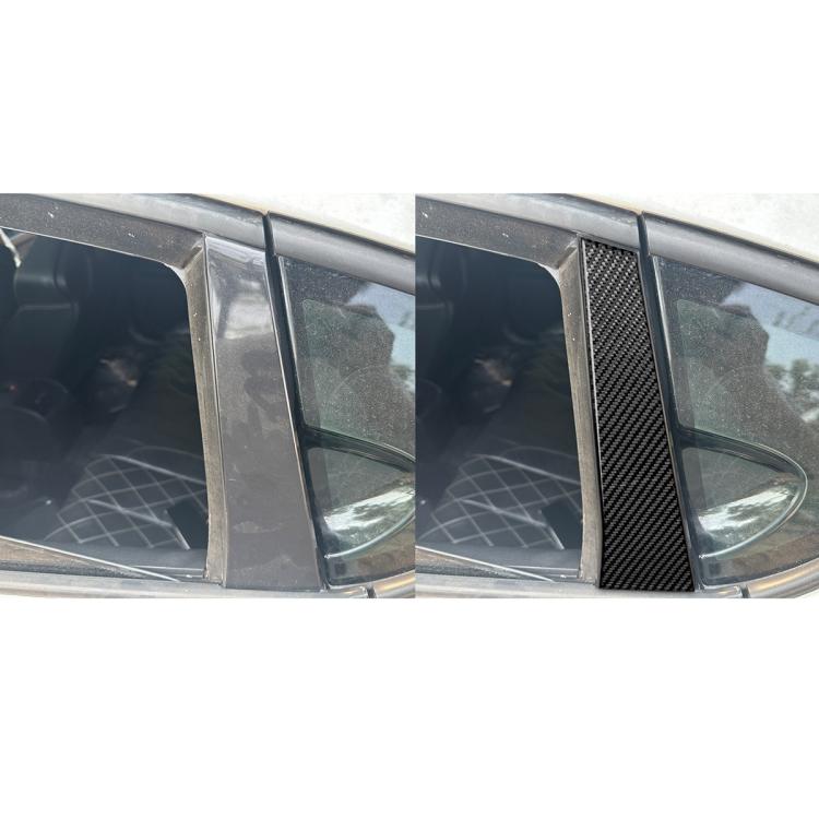 4pcs/Set Carbon Fiber Car B Pillar Decorative Sticker for SEAT Leon 2005-2012, Drop Glue Style, Left and Right Driver(Black) - Car Interior Mouldings by buy2fix | Online Shopping UK | buy2fix