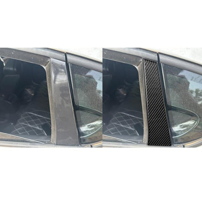 4pcs/Set Carbon Fiber Car B Pillar Decorative Sticker for SEAT Leon 2005-2012, Drop Glue Style, Left and Right Driver(Black) - Car Interior Mouldings by buy2fix | Online Shopping UK | buy2fix