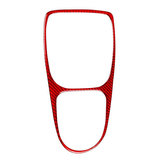 Carbon Fiber Car Gear Shift Frame Decorative Sticker for SEAT Leon 2005-2012, Left and Right Driver(Red) - Car Interior Mouldings by buy2fix | Online Shopping UK | buy2fix