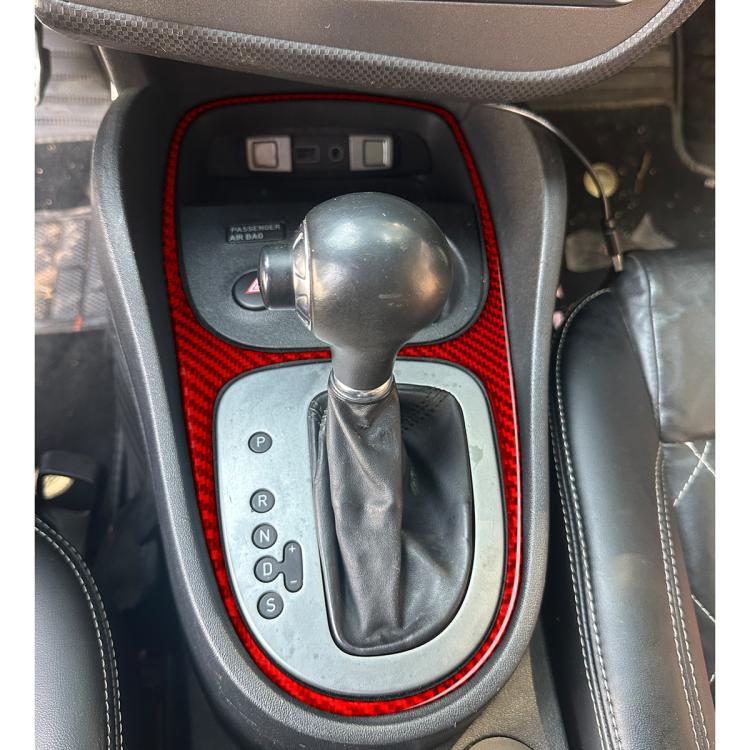 Carbon Fiber Car Gear Shift Frame Decorative Sticker for SEAT Leon 2005-2012, Left and Right Driver(Red) - Car Interior Mouldings by buy2fix | Online Shopping UK | buy2fix