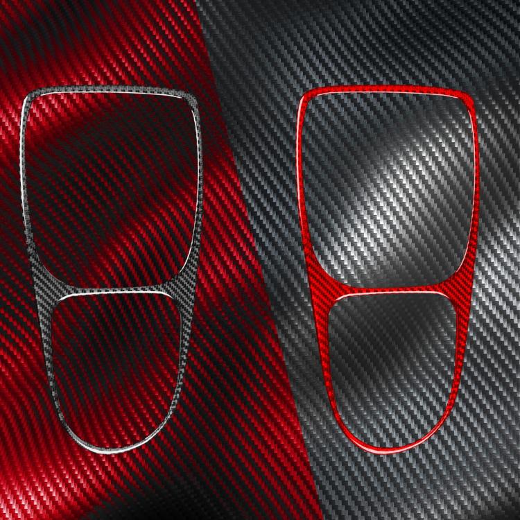 Carbon Fiber Car Gear Shift Frame Decorative Sticker for SEAT Leon 2005-2012, Left and Right Driver(Red) - Car Interior Mouldings by buy2fix | Online Shopping UK | buy2fix