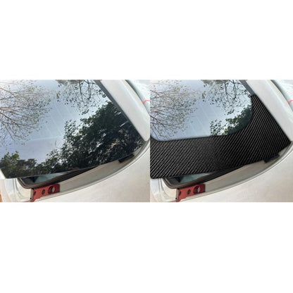 2pcs/Set Carbon Fiber Car Rear Windshield Decorative Sticker for SEAT Leon 2005-2012, Carbon Sheet Style, Left and Right Driver(Black) - Car Interior Mouldings by buy2fix | Online Shopping UK | buy2fix
