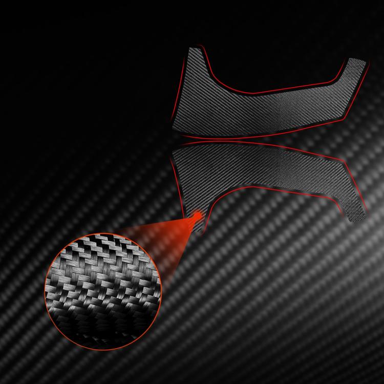 2pcs/Set Carbon Fiber Car Rear Windshield Decorative Sticker for SEAT Leon 2005-2012, Carbon Sheet Style, Left and Right Driver(Black) - Car Interior Mouldings by buy2fix | Online Shopping UK | buy2fix