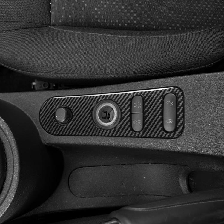 Carbon Fiber Car Rear Mirror Adjustment Panel B Decorative Sticker for SEAT Leon 2005-2012, Left and Right Driver(Black) - Car Interior Mouldings by buy2fix | Online Shopping UK | buy2fix