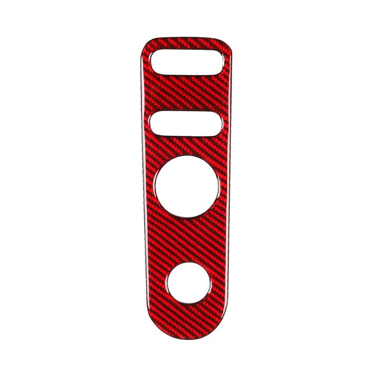 Carbon Fiber Car Rear Mirror Adjustment Panel B Decorative Sticker for SEAT Leon 2005-2012, Left and Right Driver(Red) - Car Interior Mouldings by buy2fix | Online Shopping UK | buy2fix