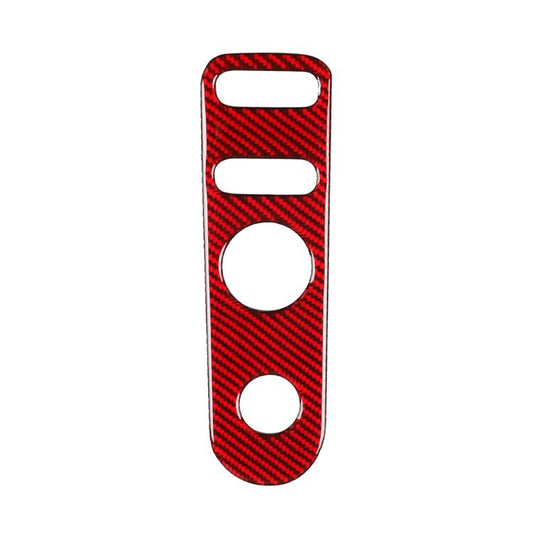 Carbon Fiber Car Rear Mirror Adjustment Panel B Decorative Sticker for SEAT Leon 2005-2012, Left and Right Driver(Red) - Car Interior Mouldings by buy2fix | Online Shopping UK | buy2fix