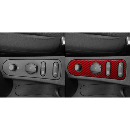 Carbon Fiber Car Rear Mirror Adjustment Panel B Decorative Sticker for SEAT Leon 2005-2012, Left and Right Driver(Red) - Car Interior Mouldings by buy2fix | Online Shopping UK | buy2fix