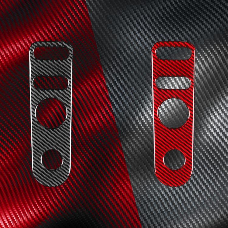 Carbon Fiber Car Rear Mirror Adjustment Panel B Decorative Sticker for SEAT Leon 2005-2012, Left and Right Driver(Black) - Car Interior Mouldings by buy2fix | Online Shopping UK | buy2fix