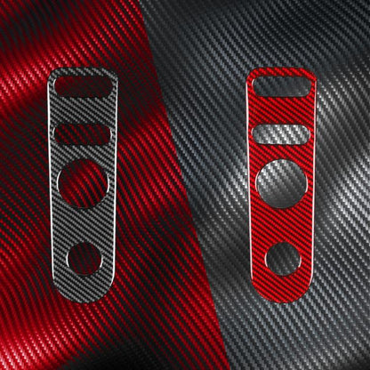 Carbon Fiber Car Rear Mirror Adjustment Panel B Decorative Sticker for SEAT Leon 2005-2012, Left and Right Driver(Black) - Car Interior Mouldings by buy2fix | Online Shopping UK | buy2fix