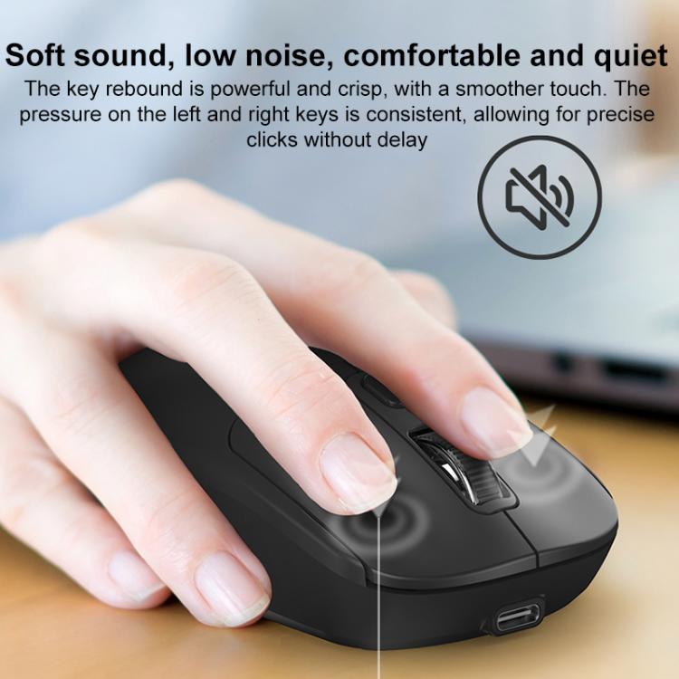 ZGA Sky Drill Dual Modes 2.4G BT5.0 Wireless Mouse(White) - Wireless Mice by ZGA | Online Shopping UK | buy2fix