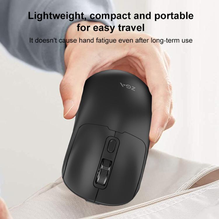 ZGA Sky Drill Dual Modes 2.4G BT5.0 Wireless Mouse(White) - Wireless Mice by ZGA | Online Shopping UK | buy2fix