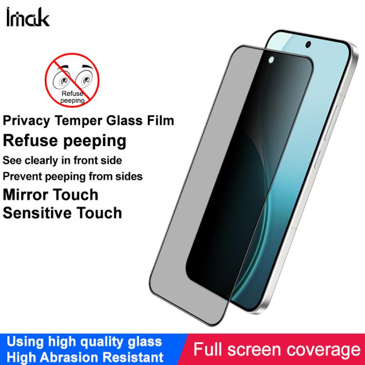 For OPPO Reno14 F 5G Global imak HD Full Screen Privacy Tempered Glass Protective Film - Reno14 F Tempered Glass by imak | Online Shopping UK | buy2fix