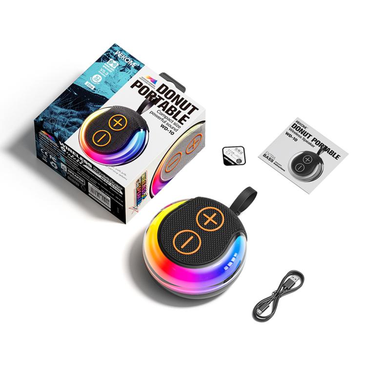 WK WD-10 Donut Portable Wireless Bluetooth Speaker(White) - Desktop Speaker by WK | Online Shopping UK | buy2fix