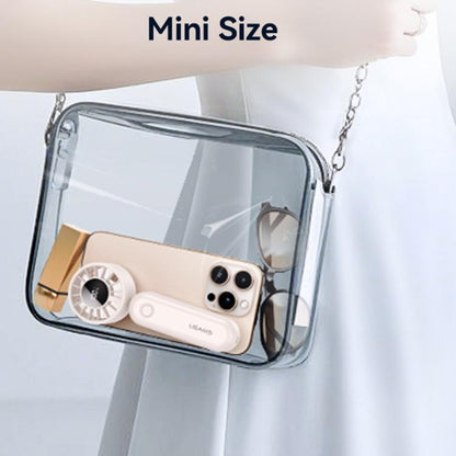 USAMS ZB352 Digital Display Folding Handheld Mini Fan(Black) - Electric Fans by USAMS | Online Shopping UK | buy2fix