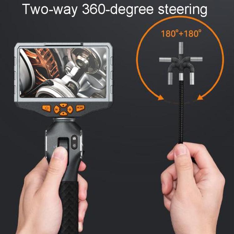 TESLONG TD500 5 Inch HD Large Screen Dual Steering Endoscope 1.55m Length, Model:6.5mm Dual Lens -  by TESLONG | Online Shopping UK | buy2fix