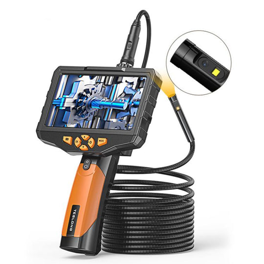 TESLONG NTS300 5 Inch Large Screen Industrial Endoscope Auto Repair Tools, Model:8mm Dual Lens / 15m