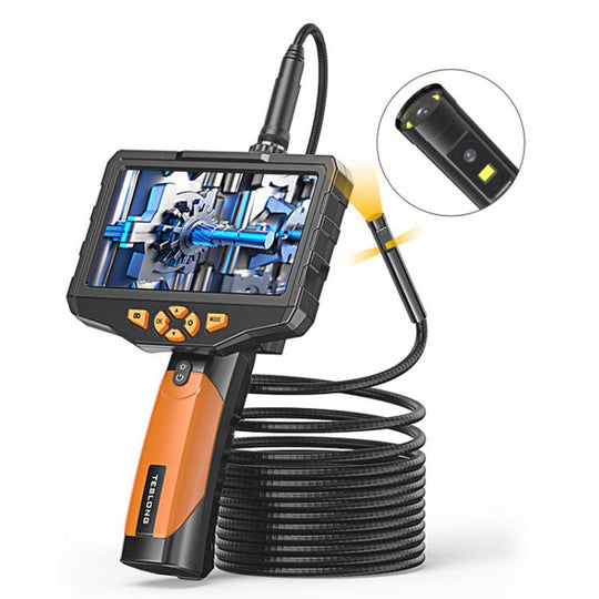TESLONG NTS300 5 Inch Large Screen Industrial Endoscope Auto Repair Tools, Model:8mm Triple Lens / 5m