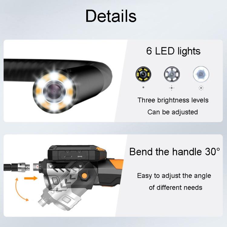 TESLONG NTS300 5 Inch Large Screen Industrial Endoscope Auto Repair Tools, Model:8mm Triple Lens / 5m -  by TESLONG | Online Shopping UK | buy2fix
