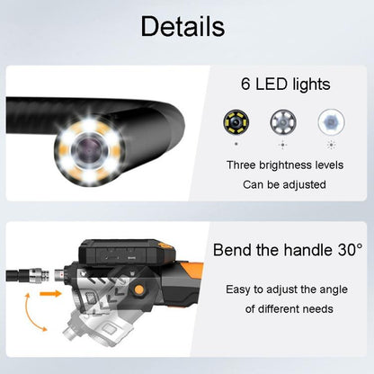 TESLONG NTS300 5 Inch Large Screen Industrial Endoscope Auto Repair Tools, Model:Rotating 8.5mm Dual Lens / 1m -  by TESLONG | Online Shopping UK | buy2fix