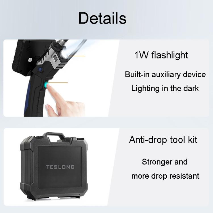 TESLONG NTS300 5 Inch Large Screen Industrial Endoscope Auto Repair Tools, Model:8mm Triple Lens / 5m -  by TESLONG | Online Shopping UK | buy2fix