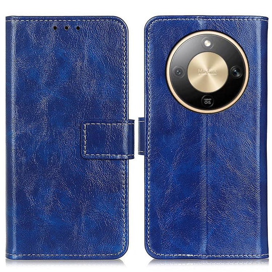 For Honor X9d 5G / Magic8 Lite Retro Crazy Horse Texture Flip Leather Phone Case(Blue)