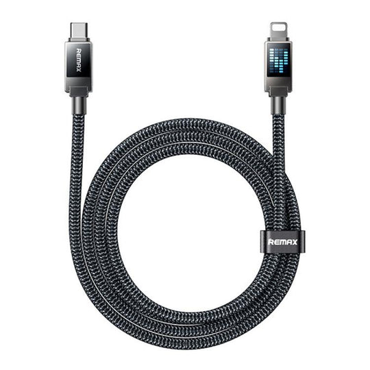 REMAX CB09 PD30W Type-C to 8 Pin Marquee Braided Fast Charging Data Cable, Length: 1.2m(Navy Blue)
