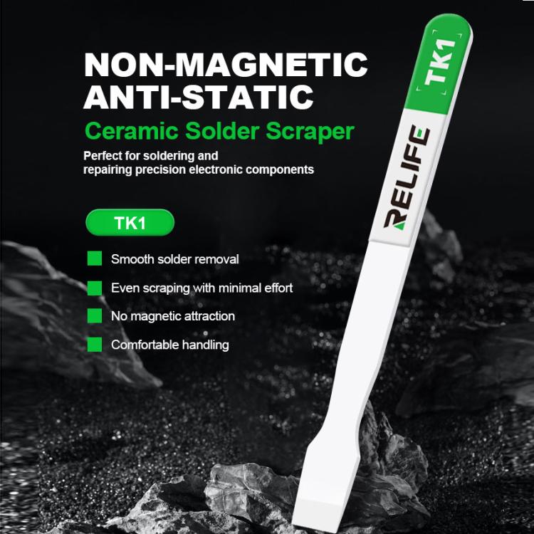 Relife TK1 Non-magnetic Anti-static Ceramic Scraper - Dust Remove Tool by RELIFE | Online Shopping UK | buy2fix