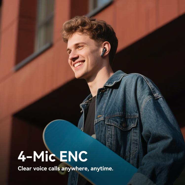 JOYROOM JR-FN3 Funpods Series True Wireless Bluetooth Earphone(Black) - Bluetooth Earphone by JOYROOM | Online Shopping UK | buy2fix