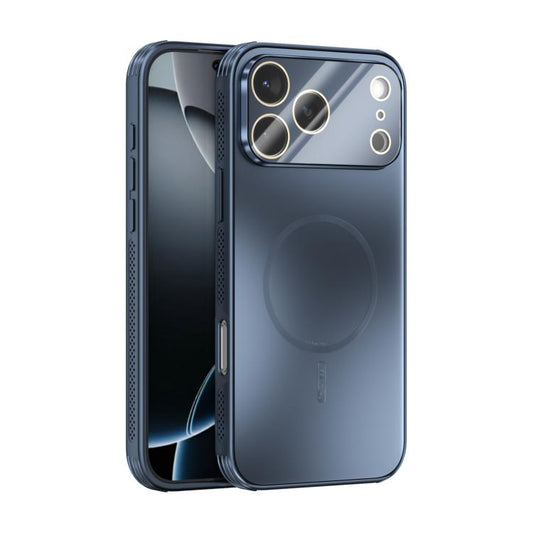 For iPhone 17 Pro Max ABEEL Heat Dissipation Frosted MagSafe Phone Case with Lens Film(Dark Blue) - iPhone 17 Pro Max Cases by buy2fix | Online Shopping UK | buy2fix