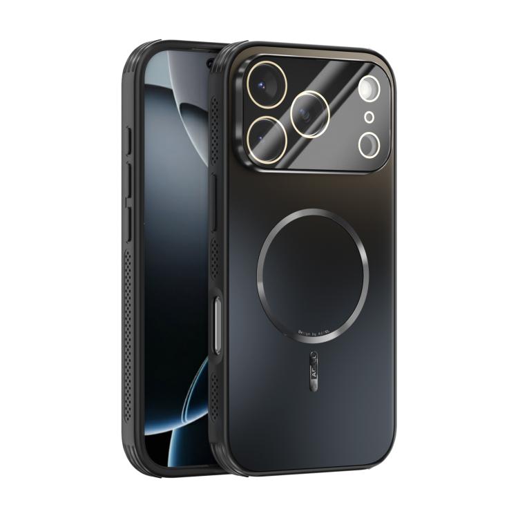For iPhone 17 Pro ABEEL Heat Dissipation Frosted MagSafe Phone Case with Lens Film(Black) - iPhone 17 Pro Cases by buy2fix | Online Shopping UK | buy2fix