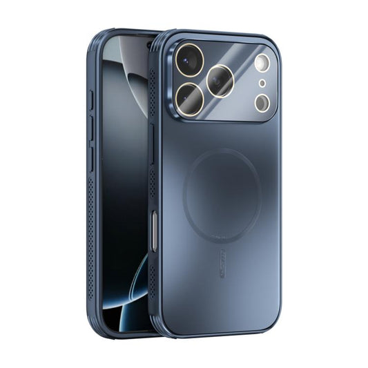 For iPhone 17 Pro ABEEL Heat Dissipation Frosted MagSafe Phone Case with Lens Film(Dark Blue) - iPhone 17 Pro Cases by buy2fix | Online Shopping UK | buy2fix