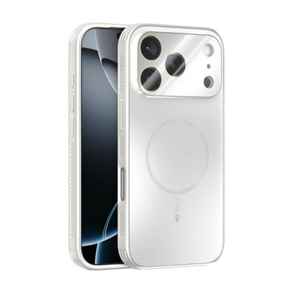 For iPhone 17 Pro ABEEL Heat Dissipation Frosted MagSafe Phone Case with Lens Film(White) - iPhone 17 Pro Cases by buy2fix | Online Shopping UK | buy2fix