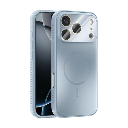For iPhone 17 Pro ABEEL Heat Dissipation Frosted MagSafe Phone Case with Lens Film(Light Blue) - iPhone 17 Pro Cases by buy2fix | Online Shopping UK | buy2fix
