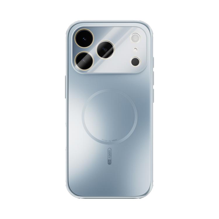 For iPhone 17 Pro ABEEL Heat Dissipation Frosted MagSafe Phone Case with Lens Film(Light Blue) - iPhone 17 Pro Cases by buy2fix | Online Shopping UK | buy2fix