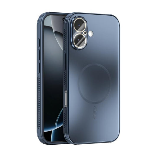 For iPhone 17 ABEEL Heat Dissipation Frosted MagSafe Phone Case with Lens Film(Dark Blue) - iPhone 17 Cases by buy2fix | Online Shopping UK | buy2fix