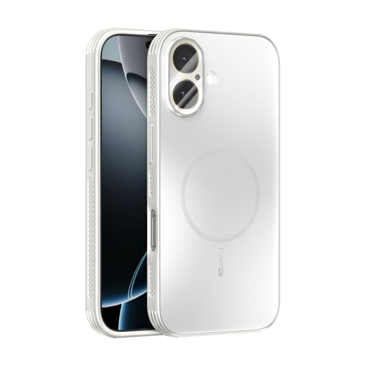 For iPhone 17 ABEEL Heat Dissipation Frosted MagSafe Phone Case with Lens Film(White) - iPhone 17 Cases by buy2fix | Online Shopping UK | buy2fix