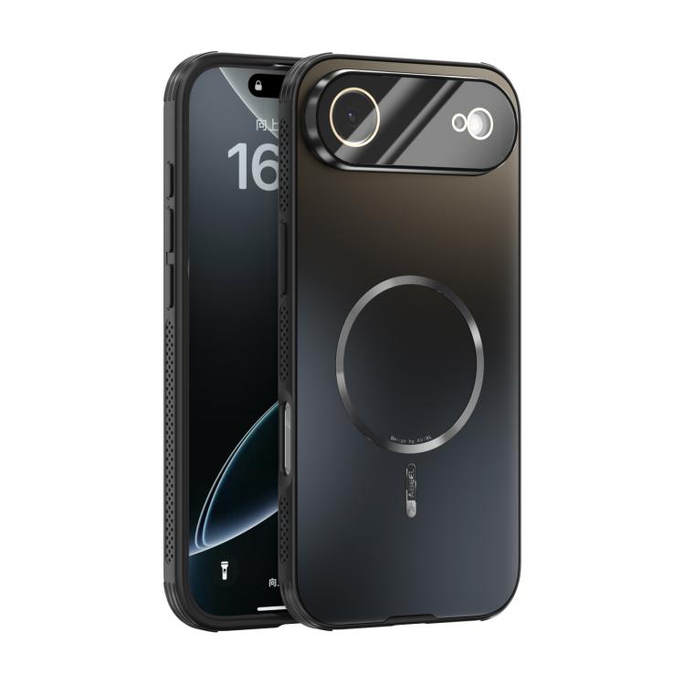 For iPhone Air ABEEL Heat Dissipation Frosted MagSafe Phone Case with Lens Film(Black) - iPhone Air Cases by buy2fix | Online Shopping UK | buy2fix