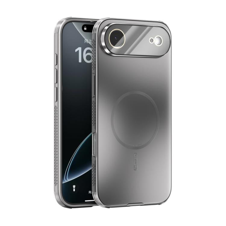For iPhone Air ABEEL Heat Dissipation Frosted MagSafe Phone Case with Lens Film(Silver) - iPhone Air Cases by buy2fix | Online Shopping UK | buy2fix