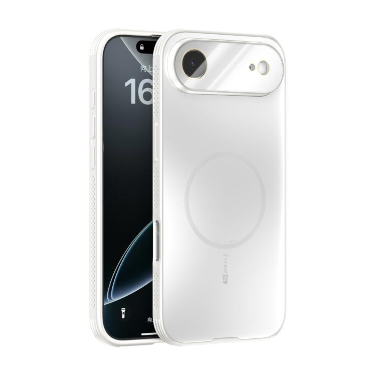 For iPhone Air ABEEL Heat Dissipation Frosted MagSafe Phone Case with Lens Film(White) - iPhone Air Cases by buy2fix | Online Shopping UK | buy2fix