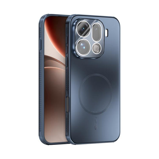 For OPPO Find X9 Pro ABEEL Heat Dissipation Frosted MagSafe Phone Case with Lens Film(Dark Blue)