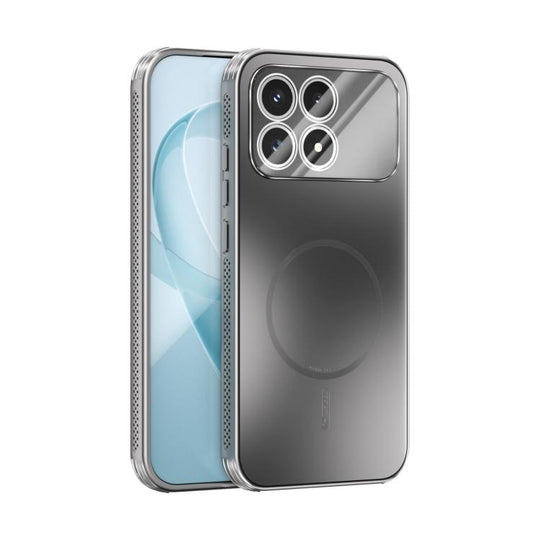 For Redmi K90/Poco F8 Pro ABEEL Heat Dissipation Frosted MagSafe Phone Case with Lens Film(Silver)