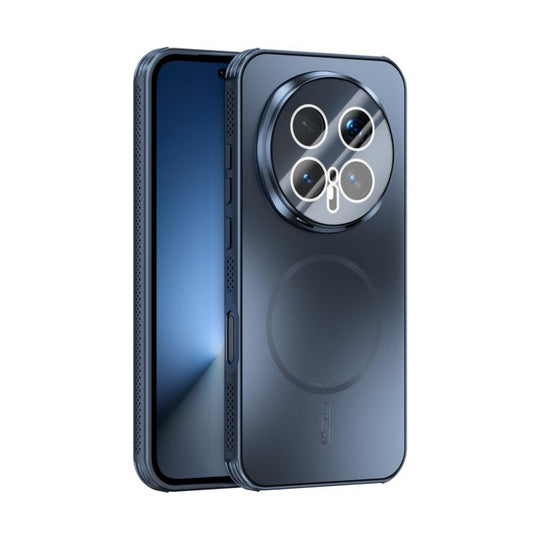 For Honor Magic8 Pro ABEEL Heat Dissipation Frosted MagSafe Phone Case with Lens Film(Dark Blue)