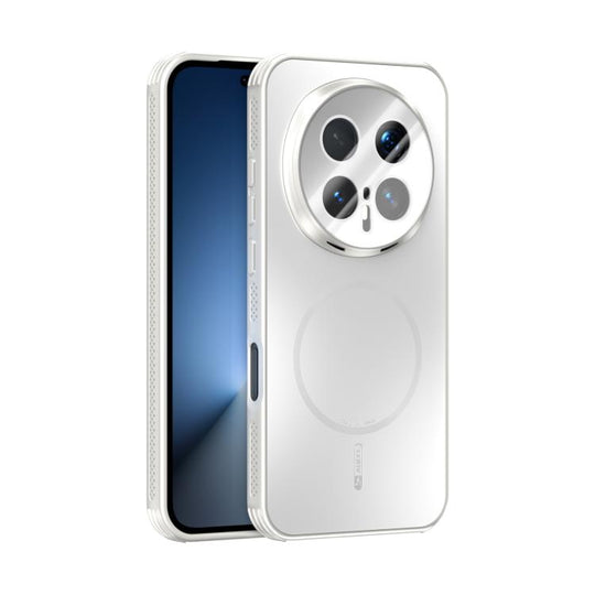 For Honor Magic8 Pro ABEEL Heat Dissipation Frosted MagSafe Phone Case with Lens Film(White)