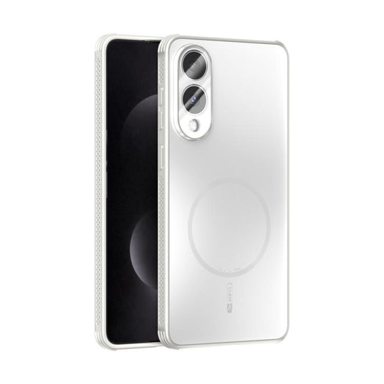 For Samsung Galaxy S25 Edge 5G ABEEL Heat Dissipation Frosted MagSafe Phone Case with Lens Film(White)