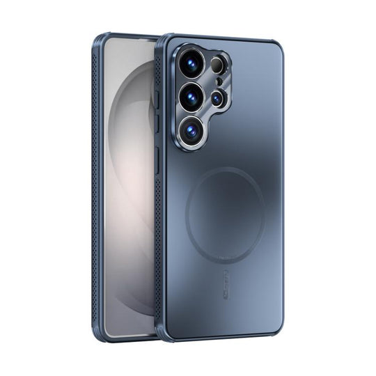 For Samsung Galaxy S26 Ultra 5G ABEEL Heat Dissipation Frosted MagSafe Phone Case with Lens Film(Dark Blue)