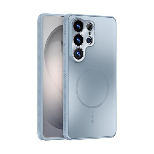 For Samsung Galaxy S26 Ultra 5G ABEEL Heat Dissipation Frosted MagSafe Phone Case with Lens Film(Light Blue)